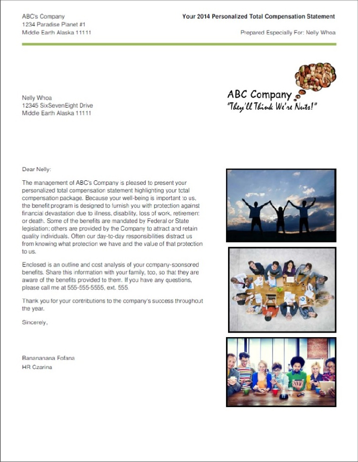 total rewards statement archives totalrewards software total compensation statement cover letter